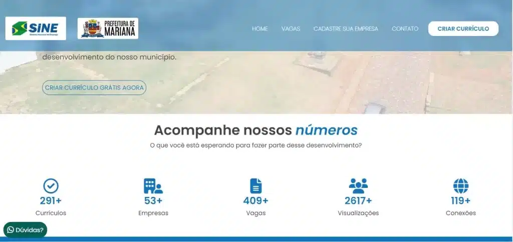 Números do sistema Emprega + Mariana, na noite de sábado (13)