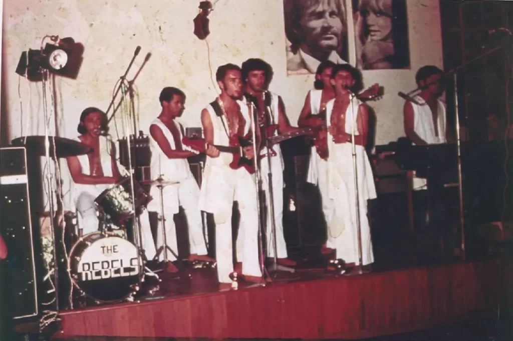 O conjunto The Rebels, uma das bandas de baile existentes em Mariana, que serão retratadas na primeira temporada do podcast Memórias Primaz