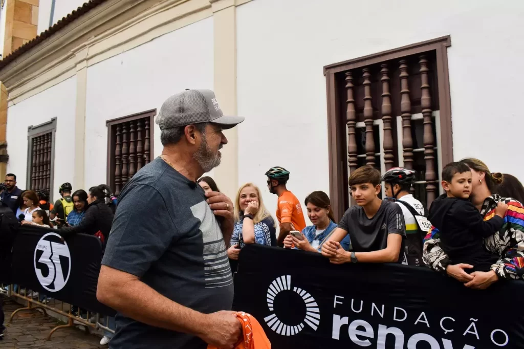 Prefeito Celso Cota (MDB), na abertura da edição 2023 do Iron Biker