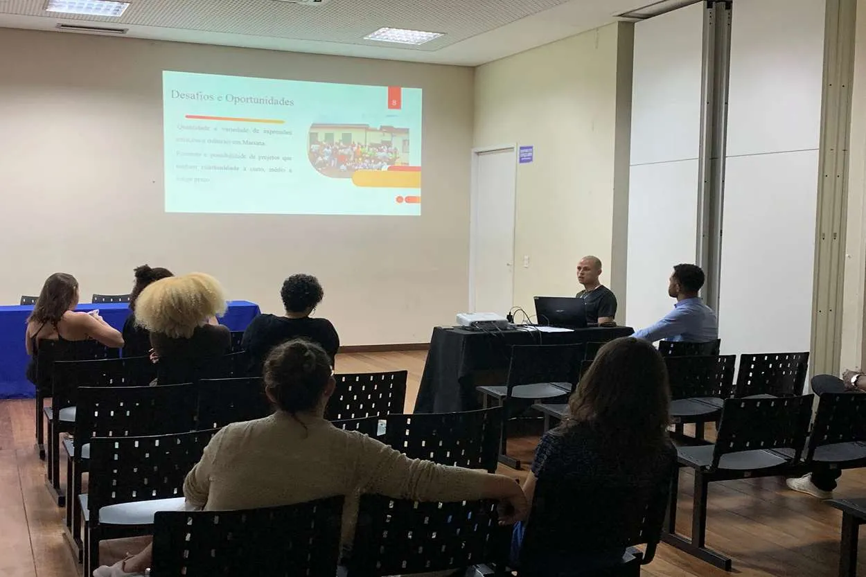 A apresentação da Política Nacional Aldir Blanc foi feita por representantes da Secretaria de Cultura e Turismo de Mariana